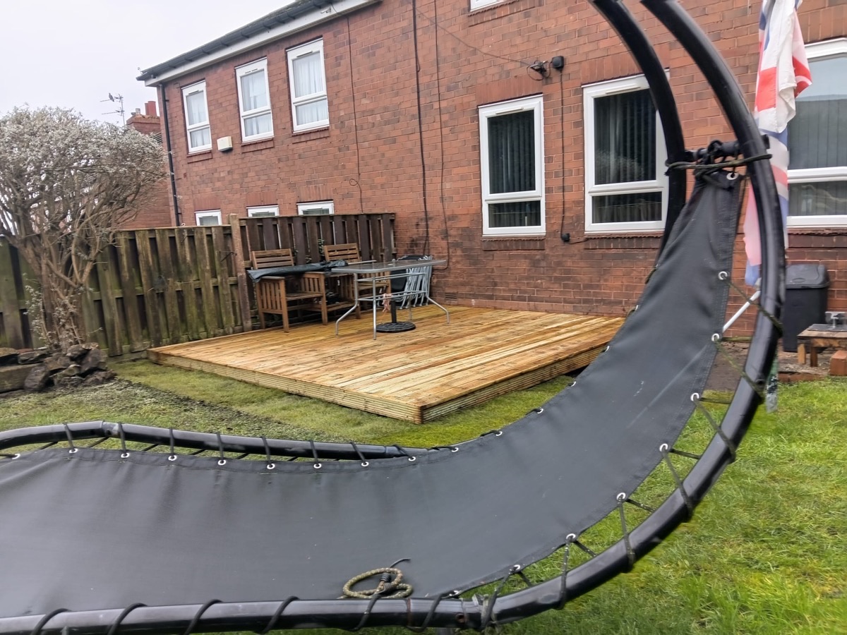Garden decking installation across Yorkshire